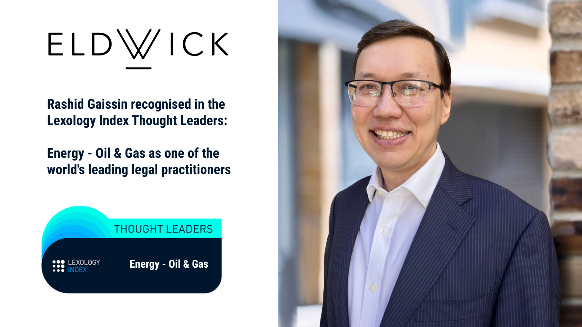 Recognition for Rashid Gaissin in Lexology Index Energy 2025